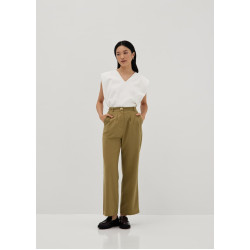 Nida Linen Straight Leg Pants