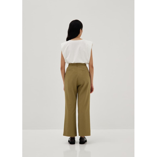 Nida Linen Straight Leg Pants