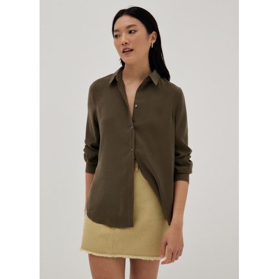 Kinslee Cuffed Sleeve Button Down Shirt