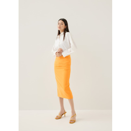 Mailea Side Pleat Column Skirt (2022 Version)