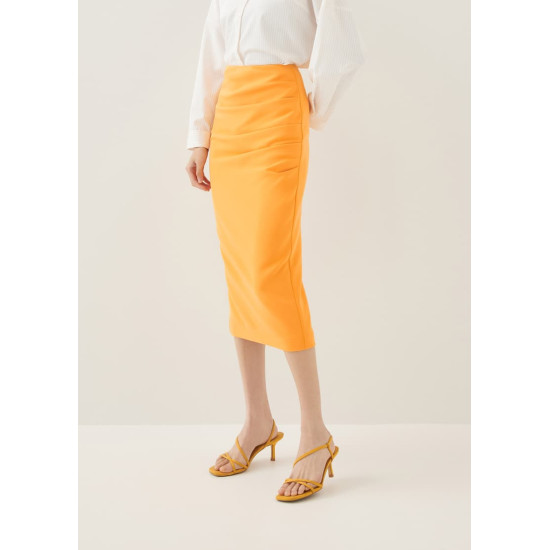 Mailea Side Pleat Column Skirt (2022 Version)