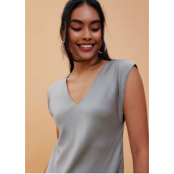 Reversible Satin Shift Midaxi Dress