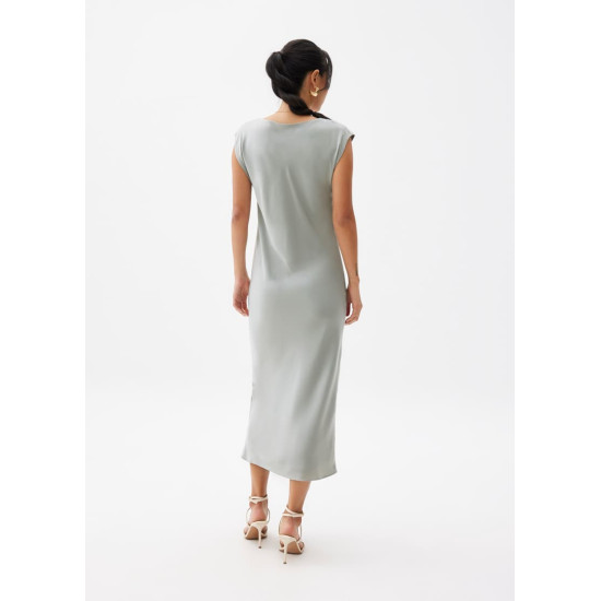 Reversible Satin Shift Midaxi Dress