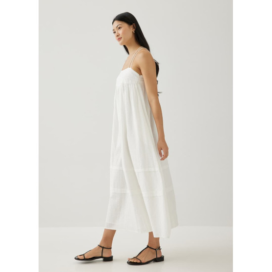 Bryle Textured Cotton Midaxi Dress