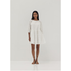 Beatriz Broderie Puff Sleeve Dress