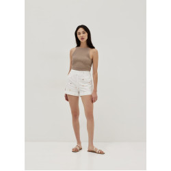 Zalena Cotton Classic Shorts in Tidal Daydream