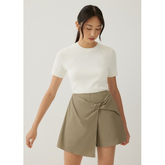 Dessa Linen Twist Front Skort