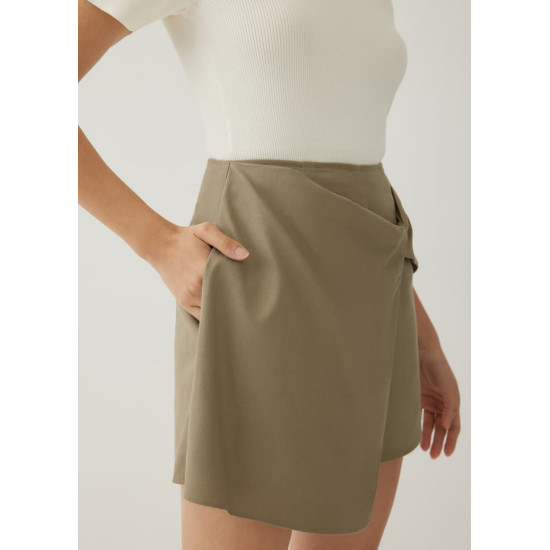 Dessa Linen Twist Front Skort