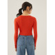 Maudi Knit Fitted Crop Top