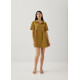 Heather Cotton Babydoll Shirt Dress