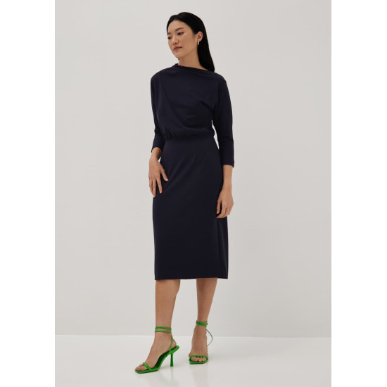 Fritzi High Neck Column Midi Dress