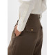 Viscose Tailored Straight Leg Pants