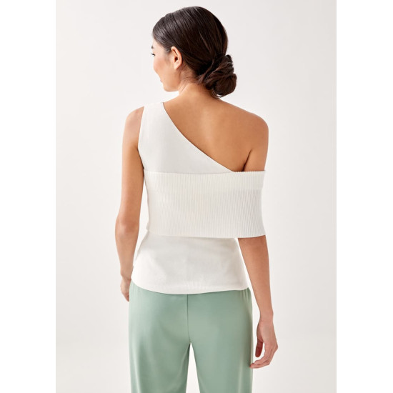 Sofena Asymmetrical Knit Top