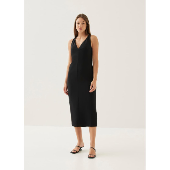 Cera Classic Column Midi Dress