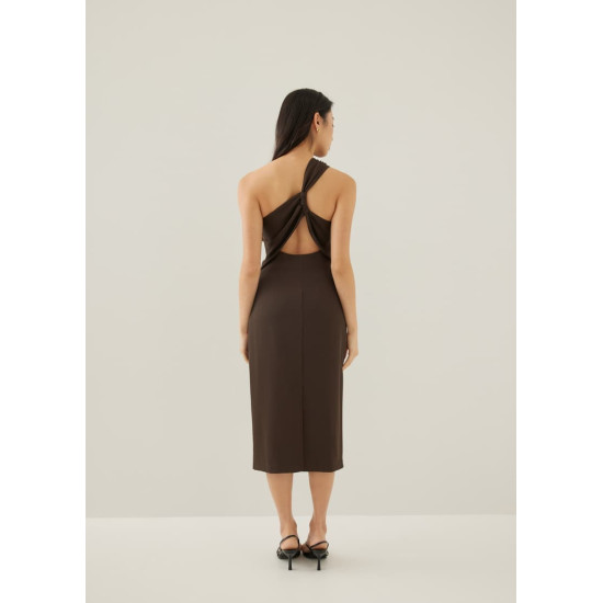 Kristina Padded Twist Back Dress