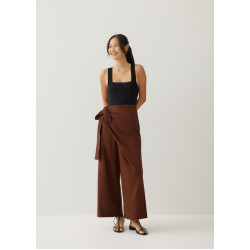 Derya Cotton Wide Leg Pants