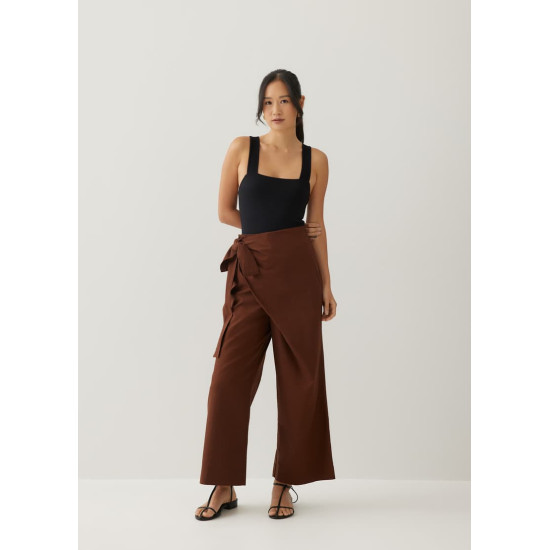 Derya Cotton Wide Leg Pants