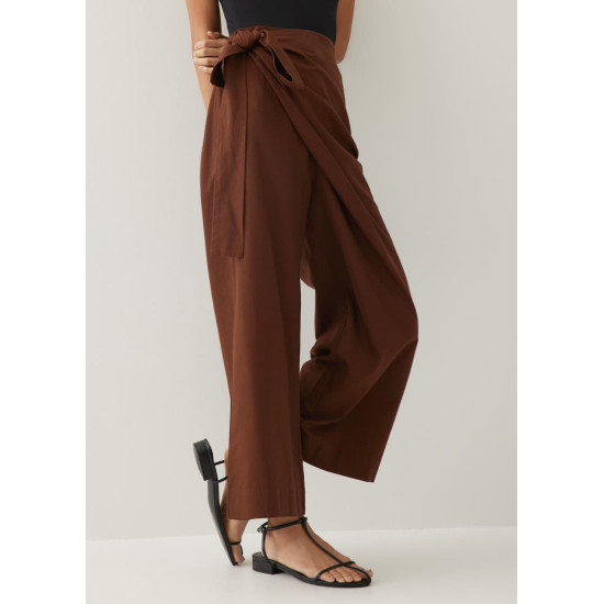 Derya Cotton Wide Leg Pants