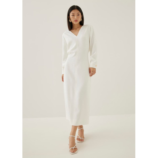 Izobel Padded Tailored Column Midaxi Dress