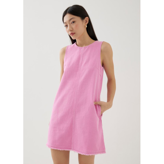 Erise Cotton Shift Mini Dress