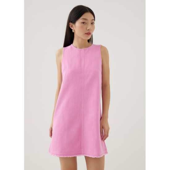 Erise Cotton Shift Mini Dress