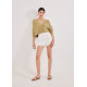 Zelle Broderie Scallop Hem Shorts