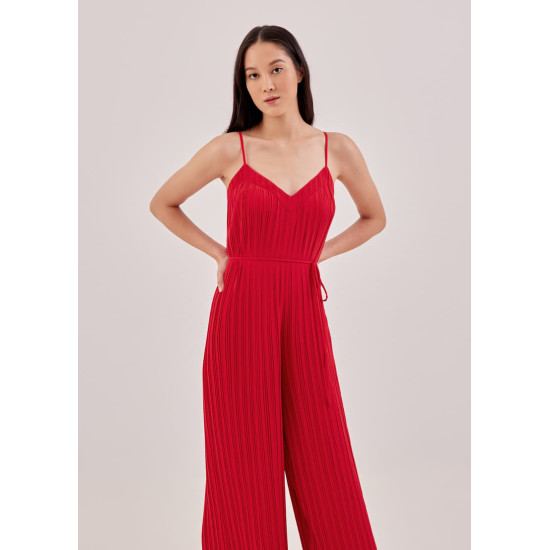 Sabine Pleat Wide Leg Jumpsuit