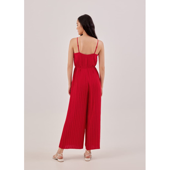 Sabine Pleat Wide Leg Jumpsuit