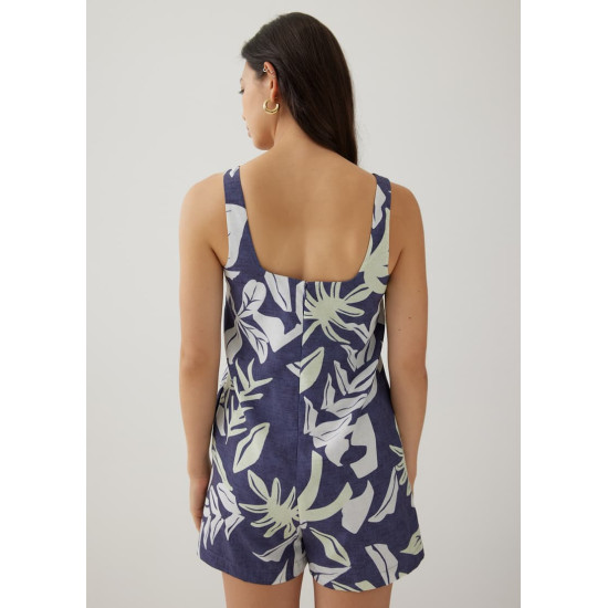 Selah Relaxed Romper in Tropical Breeze