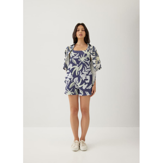 Selah Relaxed Romper in Tropical Breeze