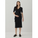 Gwyne Maternity Nursing Knit Wrap Dress