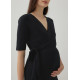 Gwyne Maternity Nursing Knit Wrap Dress