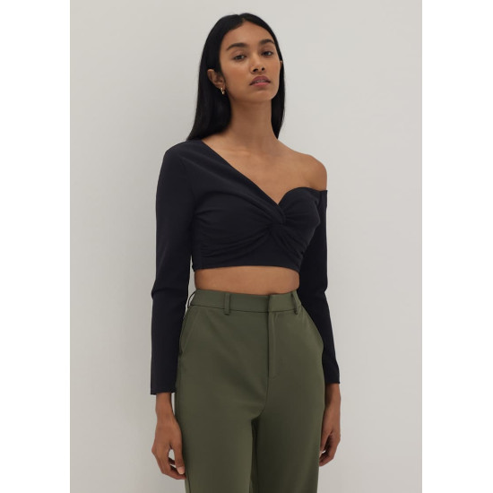 Dakota Padded Asymmetric Off Shoulder Top