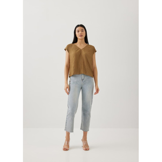 Yasmin Textured Shell Top