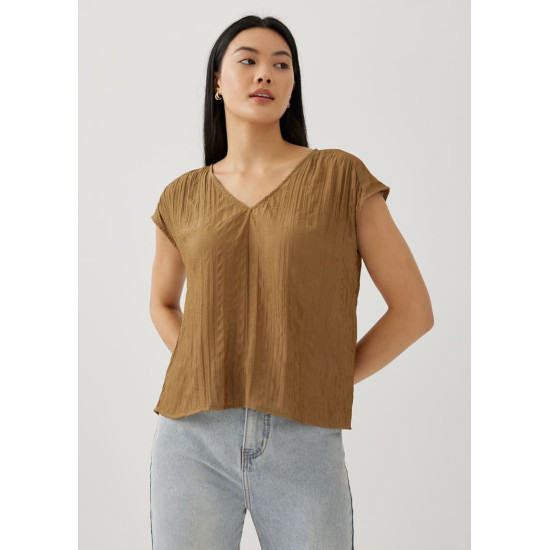 Yasmin Textured Shell Top