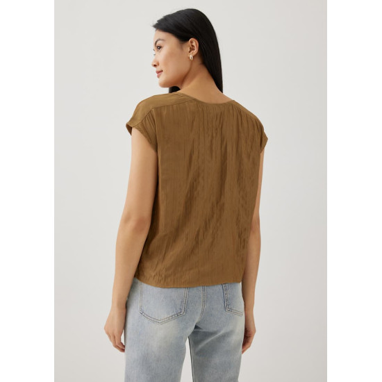 Yasmin Textured Shell Top