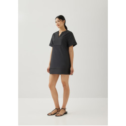 Vienne Cotton Ladder Trim Shift Dress