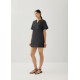 Vienne Cotton Ladder Trim Shift Dress