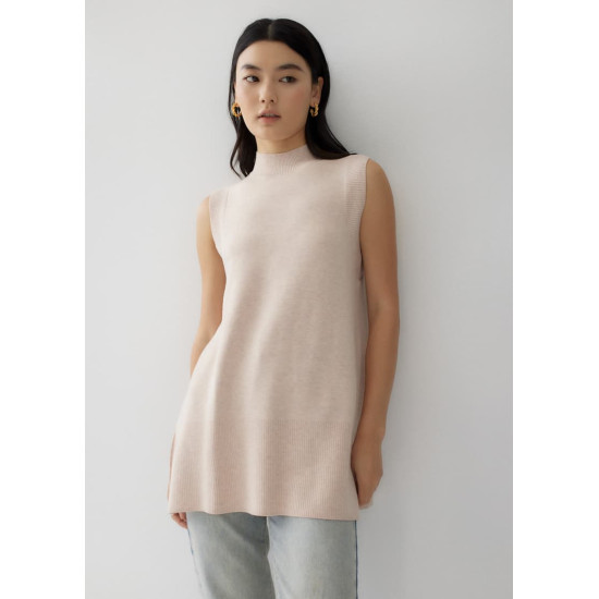 Melinda High Neck Knit Tank Top