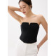 Jia Notched Bustier Top