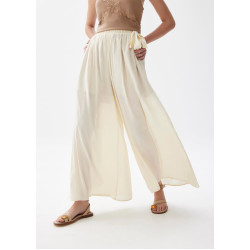 Elastic Wide Leg Palazzo Pants