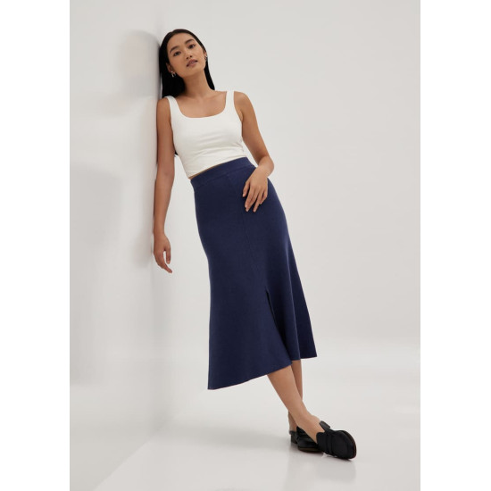 Alaska Elastic Knit Midi Skirt