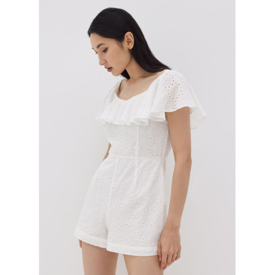 Rouda Broderie Frill Romper