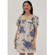 Harlan Puff Sleeve Dress in Prosperous Blooms