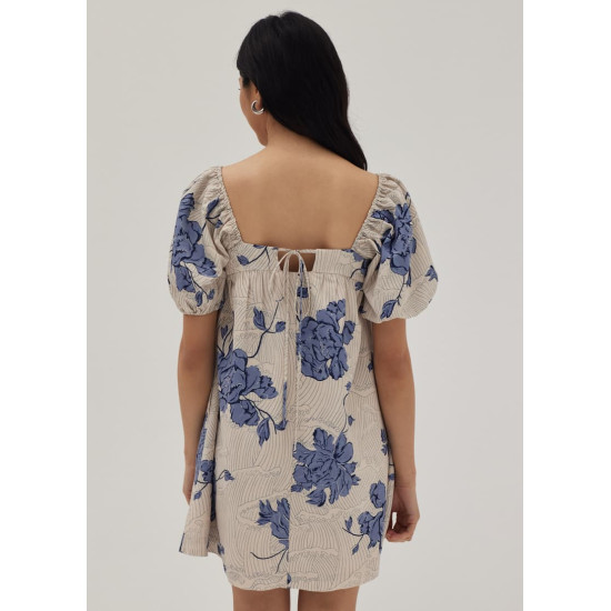 Harlan Puff Sleeve Dress in Prosperous Blooms