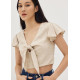 Irie Linen Knot Front Top