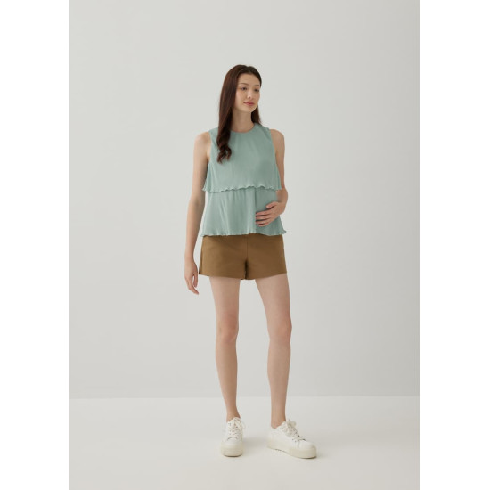 Jezebel Pleat Shell Top