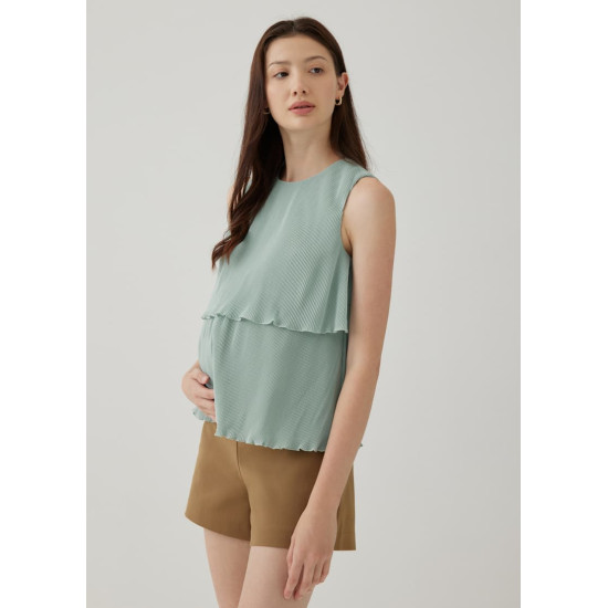 Jezebel Pleat Shell Top