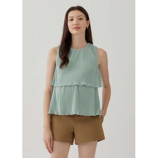 Jezebel Pleat Shell Top