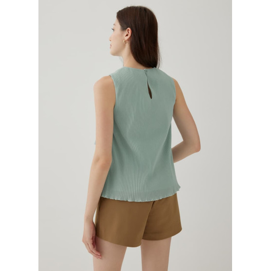 Jezebel Pleat Shell Top